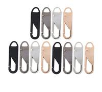 CHICIRIS Kit de Réparation de Têtes de Curseur à Glissière en Alliage, Tireur à Fermeture éclair Détachable de 12 Pc pour Sac de Boîtier, Facile à Installer pour Différentes Occasions