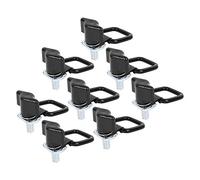 CHICIRIS Kit de Retrait Rapide pour Toit Rigide, Fixation Rapide en Alliage D'aluminium avec écrou à Vis et Anneau en D 'arrimage, 32 Pièces pour 1995 2017, Fixation de Chargement