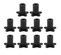 CHICIRIS Kit de Routage de Câble D'antenne en Silicone avec œillets Muraux pour Câbles Satellites, pour Utilisation Intérieure et Extérieure, Paquet de 10 (BLACK)
