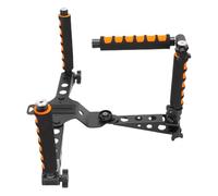 CHICIRIS Kit de Support D'épaule pour Appareil Photo, Poignée Réglable, Coussinet D'épaule rembourré, Poignée à Dégagement Rapide, avec Cadre Pliable en Alliage D'aluminium, pour