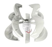 CHICIRIS Kit D'éoliennes - Assemblage du Cerceau 5 Lames Générateur D'équipement électrique DTHL600W pour Les Solutions D'énergie Renouvelable (24V)