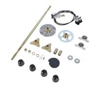 CHICIRIS Kit D'essieu Arrière Go Kart 73,7 Cm - Outil de Compression D'étrier Frein en Métal Haute Résistance, Ensemble Complet pour Trike à Dérive Unique et Kart, Remplacement