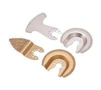 CHICIRIS Kit D'outils Multiples de Lames de Scie Oscillantes 4 Pièces, Lames en Carbure de Diamant pour Meuler la Coupe avec Revêtement de Peinture électrophorétique, pour Coulis de