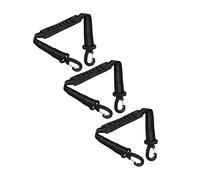 CHICIRIS Laisse pour Patins à roulettes, Sangle de Transport Réglable en Nylon, Paquet de 3 pour Bottes de Ski et Patins à roulettes, Portable et Facile à Utiliser pour Les Athlètes (Black)