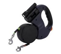 CHICIRIS Laisse Rétractable Automatique pour Animaux de Compagnie avec Lumière LED, Prise Confortable, Conception à Double Poignée, Matériaux Durables pour Chiens de Petite et Moyenne (Blue)