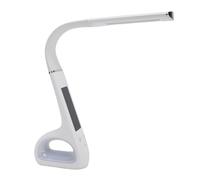 CHICIRIS Lampe de Bureau LED, 3 Modes de Température de Couleur, Protection des Yeux avec Col de Cygne Réglable et écran LCD VA pour Bureau, étude, Lecture, Chambre à Coucher, Salon (WHITE)