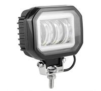 CHICIRIS Lampe de Travail LED, 30 W 6000 K, étanche, Carrée, Yeux D'ange, avec DRL et Lumière Mixte, pour Voiture, VTT, Bateau, Camion, Moto, SUV, Véhicule Tout-terrain (BLUE)