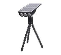CHICIRIS Lampe Solaire d'extérieur pour Gril, Trépied Flexible en Forme de Poulpe avec Modes d'éclairage Lumineux et Chaud, Rotation à 360° pour Terrasse, Jardin, Terrasse