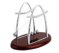 CHICIRIS Le Jouet Scientifique Newton's Cradle Balance Balls Démontre L'énergie Dynamique du Décor de Bureau, Fer Plastique Argent 18 X 11 X 14 Cm