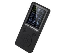 CHICIRIS Lecteur de Musique MP4 Portable avec Longue Durée de Veille Emplacement pour Carte intégré pour Enregistrement Radio Vidéo Anglais Français Espagnol pour Les Voyageurs (Black)