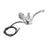 CHICIRIS Levier de Frein Gauche Levier de Frein de Guidon en Alliage d'aluminium Tube de 25 Mm Trou de Miroir de 10 Mm avec Câble Style Rétro pour Les Pilotes de Scooter de à Tambour pour GY6 Znen