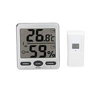 CHICIRIS L'hygromètre du Thermomètre Numérique sans Fil avec Six Capteurs Supplémentaires pour une Complète, Facile à Lire pour les Chambres pour Bébés à L'extérieur (TS-WS-07-X1)