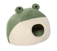 CHICIRIS Lit Cat Cave pour Chats, Matériau Moelleux, Conception Privée et Confortable, Coussin Lavable Amovible, Fond Antidérapant, Utilisation 2 en 1, Maison de Tente Igloo Igloo (M)