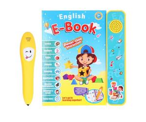 CHICIRIS Livre Parlant Interactif pour Enfants avec Stylo d'apprentissage | Matière ABS, Stylo de Lecture Tactile, Apprentissage Interactif Parent-enfant, Idéal pour le Développement du Vocabulaire
