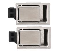 CHICIRIS Loquet de Poignée de Boîte à Outils, Remplacement de Serrure à Palette encastré en Acier Inoxydable avec Poignée de Traction et Clés pour Armoire électrique de Boîte à Outils de