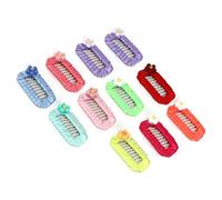 CHICIRIS Lot de 11 Pinces à Cheveux pour Animaux de Compagnie, Barrettes élégantes pour Poils de Chien, Polyvalentes pour Animaux de Petite et Moyenne Taille, Fabriquées en Polyester Durable,