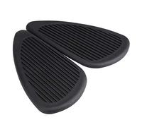 CHICIRIS Lot de 2 Coussinets de Traction pour Réservoir ABS Antidérapants - Protecteur Adhésif ou Noir pour Réservoir de Carburant - Aide à Réduire les Glissements et les Rayures pour les (BLACK)
