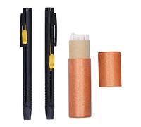 CHICIRIS Lot de 2 Crayons à Craie de Couture, Crayons à Craie de Tailleur en Plastique sans Affûtage avec Recharges, Longueur Réglable, Application pour le Marquage de Couture Artisanale