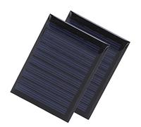 CHICIRIS Lot de 2 Modules époxy 5 V 50 MA pour énergie Solaire, Mini Panneau Solaire en Polysilicium avec Circuit de Charge à Haute efficacité, pour le Cyclisme en Plein Air, le
