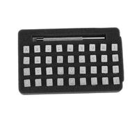 CHICIRIS Lot de 36 Tampons en Acier avec Lettres et Chiffres en Cuir, Outil de Poinçonnage, Poignée Durable, Pratique pour L'artisanat du Cuir, les Professionnels de L' et les amateurs. (3mm)