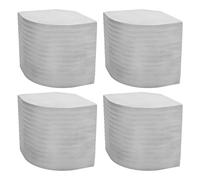 CHICIRIS Lot de 4 Capuchons d'angle de Pont de Bateau en Aluminium Robuste pour Coins Ronds à 90 Degrés, Protection Sûre pour Ponton Hauteur de 3-9/16 Pouces à 3-5/8 Pouces