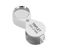 CHICIRIS Loupe Portable 30X/20X, Conception en Forme de Goutte d'eau avec Boîte de Rangement, Idéale pour L'inspection des Bijoux et des Diamants, L'identification des Pierres Précieuses, Les (20x)