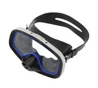 CHICIRIS Lunettes de Plongée, Lunettes sous-Marines à Lentille en Verre trempé étanche en Silicone avec Sangle Réglable, pour la Plongée en Apnée et la Natation (Blue)