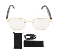 CHICIRIS Lunettes de Traduction AI, Traduction en Temps Réel, Processeur Haute Performance, 5.4, Réduction du Bruit D'IA, Appels en Face à Face, sous-titres de Chine/Eng (Gold)