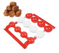 CHICIRIS Machine à Boulettes de Viande, Outil Pratique pour Boulettes de Viande Faites Maison dans la Cuisine, Moule en ABS Facile pour 4 Gros Poissons Farcis, Cuisine Chinoise