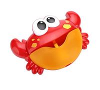CHICIRIS Machine à Bulles de Crabe de Dessin animé, Machine à Bulles de | Plastique écologique, Non Toxique, Ventouses Robustes, 6,1 X 9,1 Pouces, pour Baignoire ou Mur, 18 Mois et Plus