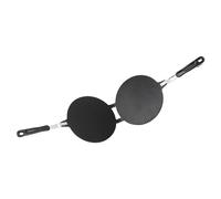 CHICIRIS Machine à Cornets Gaufrés Antiadhésifs de 8,7 Pouces, pour Cornets de Crème Glacée et Rouleaux D'œufs Faits Maison, Parfait pour les Familles et les Chefs (Style de grille)