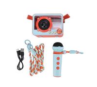 CHICIRIS Machine de karaoké, Machine KTV Portable avec Un Design Compact, Longue Durée de Vie de la Batterie, Son Riche pour Les Fêtes à la Maison et Les Chants en Plein Air (Micro Unique)