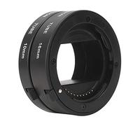 CHICIRIS Macro Adapter Ring Automatic Focusing Extension Tube Nex E Mount Camera Micro Lens Close-Up Photos Black Abs + Metal pour A7RIII A6600