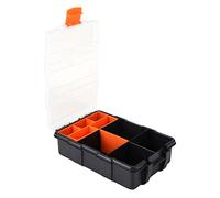 CHICIRIS Mallette à Outils de Rangement Résistante aux Hautes Températures, Organisateur en Plastique à Deux Couches, Idéal pour les Fixations Générales, Couvercles en Plastique Transparent