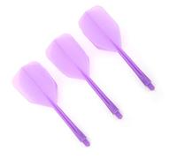 CHICIRIS Manche et Ailettes de Fléchettes Intégrés Anti-Break 2BA - Lames Volantes Moulées avec Précision pour Un Vol Parfait - Pack de 3 pour Les Amateurs de Fléchettes - Fabriqué en ABS (Purple)