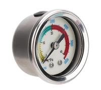CHICIRIS Manomètre de Pompe à Air en Acier Inoxydable, Testeur de Pression D'air de Cylindre de Réservoir Multifonctionnel de Haute Précision, avec Conception Antirouille, pour le Pompage