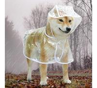 CHICIRIS Manteau Imperméable pour Chien, Imperméable Réglable à Double Boutonnage en PVC pour Chiens de Petite et Moyenne Taille, Protection Complète pour Animaux Marchant sous la Pluie (White #78)