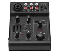 CHICIRIS Mélangeur Numérique Compact en Métal, Contrôleur de Mixage Audio alimenté par USB avec Effets, pour Microphone, Ordinateur Portable, PC, Téléphone Portable, Amplificateur de