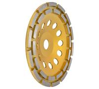 CHICIRIS Meule à Double Rangée avec Grande Section de Meulage pour une durabilité Améliorée sur la Roche et le Ciment, Disque de Meuleuse D'angle à Haute Concentration, Jaune, 1 Paquet, Convient