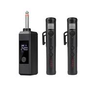 CHICIRIS Microphone sans Fil de Base de Condensateur Professionnel, Mini-Micro à Double Bande de 2,4 G avec Réduction du Bruit, Configuration de Fiche pour l'enseignement, karaoké, Streaming en (2