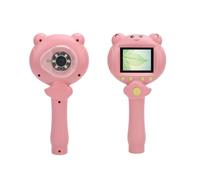 CHICIRIS Microscope Numérique pour Enfants 2.5k 48MP Portable 8x Zoom Microscope Portable pour la Science de L'éducation, la Vue et la Lecture des Photos/Vidéos, Douce sur les Yeux (PINK)