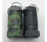 CHICIRIS Mini Boîte à Pilules Portable en Alliage d'aluminium, Conteneur de Médicaments étanche avec Porte-clés pour les Voyages, Rangement Essentiel avec un Design (Olive verte)