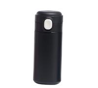 CHICIRIS Mini Bouteille Isolée, Double Paroi Sous Vide (BLACK) | Capacité 420 ml, Facile à transporter, Acier inoxydable, Anti-fuite, Pour un usage quotidien