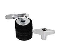 CHICIRIS Mini Empileur de Cymbales de 4 Pouces, Matériau en Fer avec Surface Galvanisée et Anneau en Feutre épais, Universel pour Pièces de Batterie et Instruments de Percussion