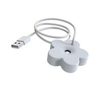 CHICIRIS Mini Humidificateur Ultrasonique Portatif D'atomiseur de Bureau D'usb pour des Chambres à Coucher à la Maison Chambres D'enfants-pulvérisateur Hydratant Silencieux et Efficace (WHITE)