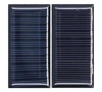 CHICIRIS Mini Panneaux Solaires, 2 Pièces 0,25 W 5 V Cellule Solaire en Silicium Polycristallin Portable avec Conception Résistante aux Intempéries, pour Lampes de Jouets Solaires