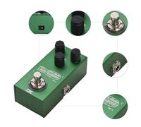 CHICIRIS Mini Pédale d'effet de Distorsion de Guitare, Coque en Métal, True Bypass, 3,7 X 1,8 X 1,3 Pouces, Pédale de Guitare électrique à tonalité Classique pour Musiciens (9,5x4,5x3,2cm)