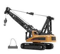 CHICIRIS Modèle de Grue D'ingénierie 50, Jouet de Véhicule de Construction en Alliage ABS avec Chenille en Caoutchouc pour Enfants de 8 Ans et Plus