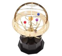 CHICIRIS Modèle de Système Solaire, Modèle Grand Orrery de la Décoration en Métal du Système Solaire avec Fonctionnement Rotatif Manuel, pour Adolescents de 7 à 14 Ans