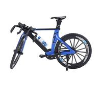 CHICIRIS Modèle de Vélo de Course, Vélo de Course en Alliage avec Double Guidon Coulissant, Jouet de en Métal pour Enfants, Cadeau d'anniversaire, Vacances (Bleu Noir)